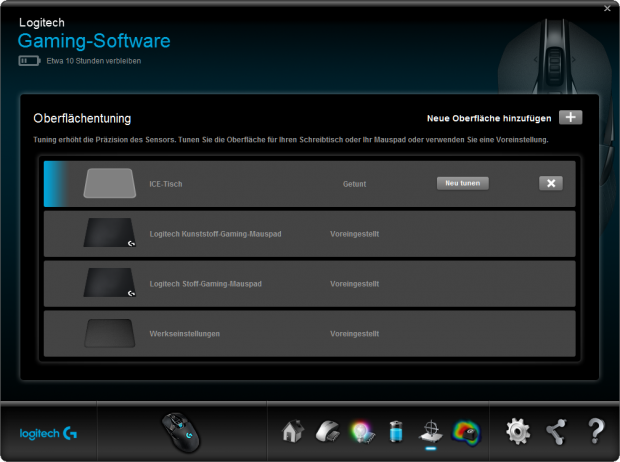 Logitech Gaming Software mit der G900 (Screenshot: Marc Sauter/Golem.de)