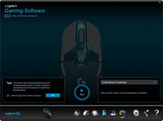 Logitech Gaming Software mit der G900 (Screenshot: Marc Sauter/Golem.de)