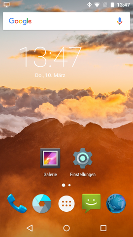 Das Android-System von Maru entspricht einem puren Android 5.1.1. (Screenshot: Golem.de)