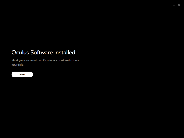 Einrichtung des Rift CV1 (Screenshot: Golem.de)