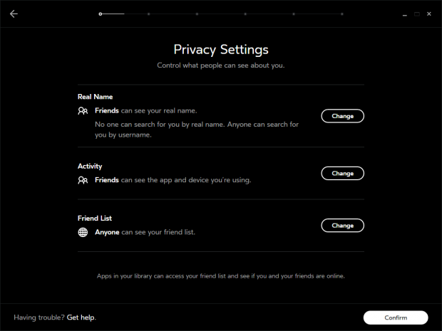 Einrichtung des Rift CV1 (Screenshot: Golem.de)