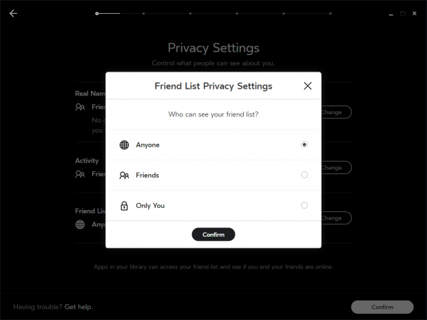 Einrichtung des Rift CV1 (Screenshot: Golem.de)