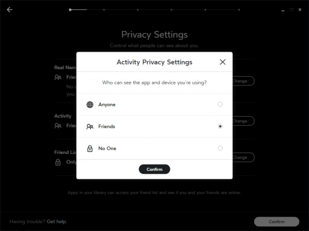 Einrichtung des Rift CV1 (Screenshot: Golem.de)