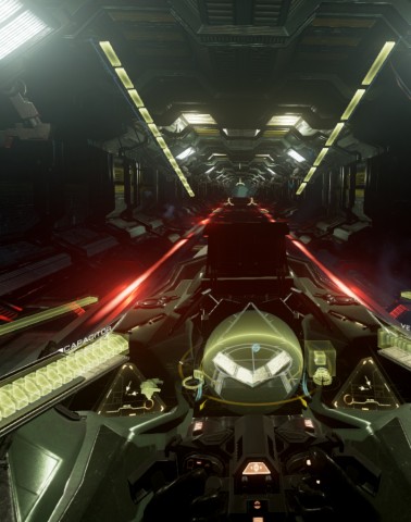 Eve Valkyrie auf dem prim&auml;ren Monitor (Screenshot: Golem.de)