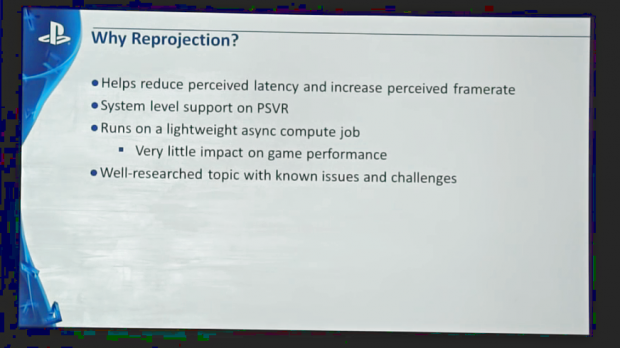 Async Reprojection beim Playstation VR (Bild: Sony)