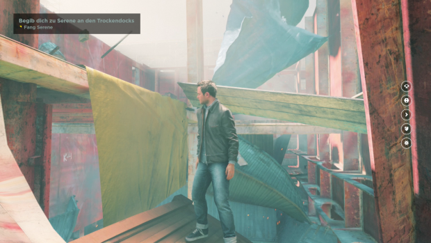 Gelegentlich müssen wir uns durch verschachtelte Gänge finden - was sehr einfach gehalten ist. (Screenshot: Golem.de)