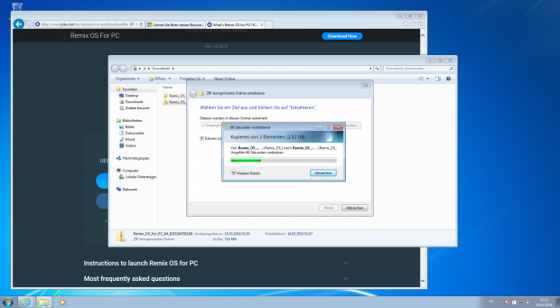 ... und enth&auml;lt neben dem Betriebssystem auch einen Installer sowie eine kurze Installationsanleitung. (Screenshots: J&ouml;rg Thoma)