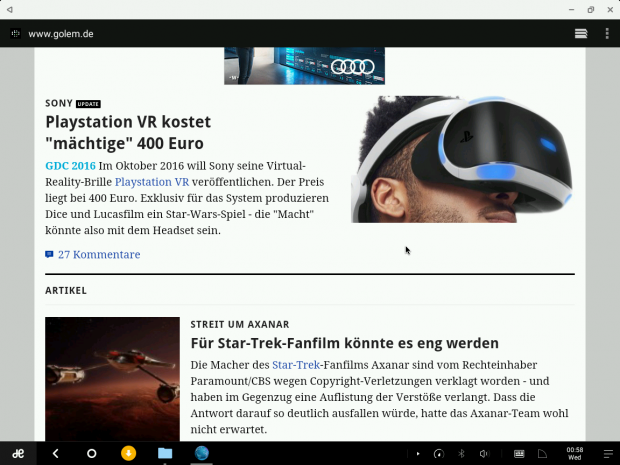 ... l&auml;sst sich so bildschirmf&uuml;llend betrachten. (Screenshots: J&ouml;rg Thoma)