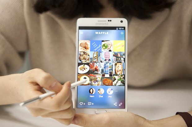Waffles ist eine neue Social-Media-App, in der Nutzer gemeinsam Inhalte kreieren sollen. (Bild: Samsung)