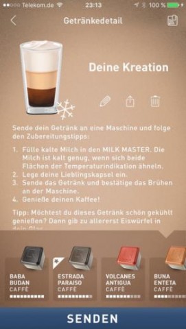 iOS-App von Tchibo Qbo (Bild: Tchibo)