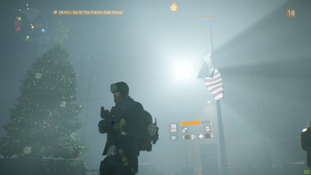 Atmosph&auml;risch bietet The Division einige tolle Anblicke. Es spielt im Winter kurz vor Weihnachten.