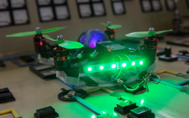 In erster Linie sind die Drohnen aber f&uuml;r Rennen gedacht. (Foto: Werner Pluta/Golem.de)