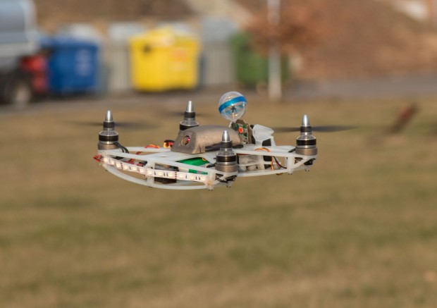 Die Arrow Drone 270 im Flug (Foto: Werner Pluta/Golem.de)