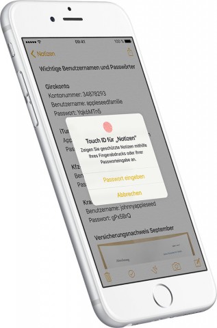 Die neue Notizen-App (Bild: Apple/Screenshot: Golem.de)
