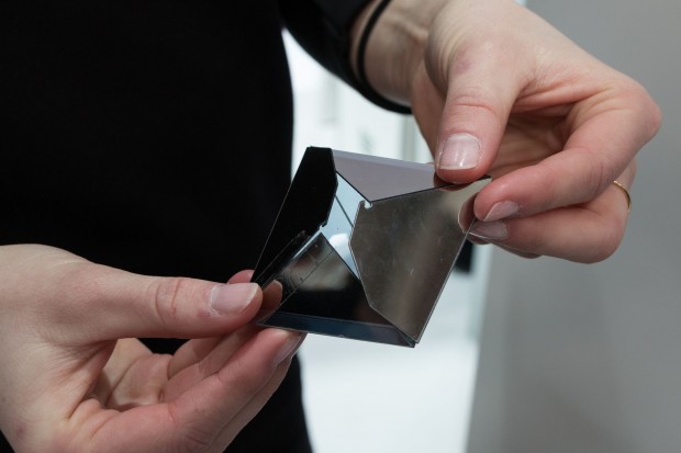 ... sowie als faltbares Display. (Foto: Werner Pluta/Golem.de)