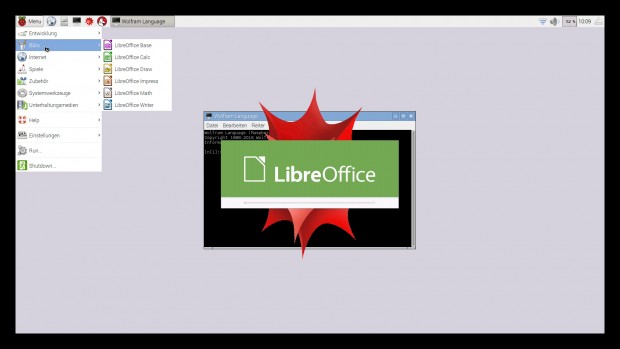 Das Raspberry Pi 3 hat keine Probleme mit mehreren parallel laufenden Desktop-Anwendungen. (Foto: Martin Wolf/Golem.de)
