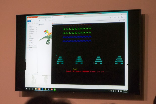 ... oder Spielen mit Buchstabensalat. Mit WSL ist beides möglich. Eine GUI wird es aber nicht geben. (Foto: Andreas Sebayang/Golem.de)