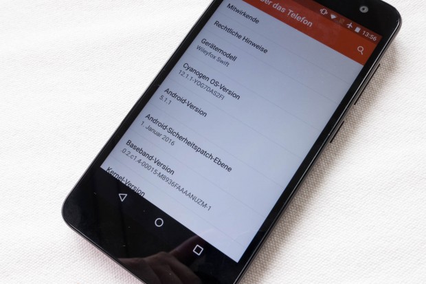 Swift-Smartphone läuft mit Cyanogen OS. (Bild: Tobias Költzsch/Golem.de)