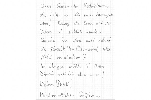 (Screenshot: Golem.de)
