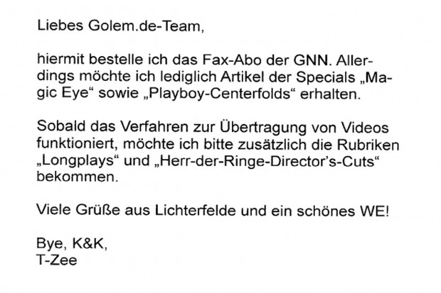 (Screenshot: Golem.de)