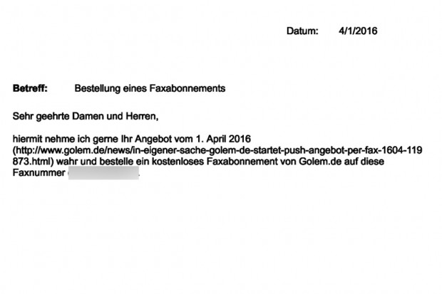 (Screenshot: Golem.de)