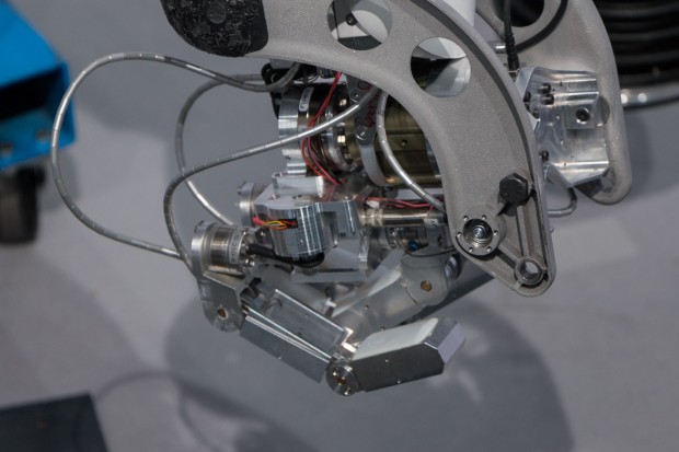 Die beiden vorderen Beine haben auch Greifer, ... (Foto: Werner Pluta/Golem.de)