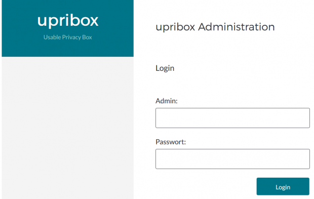 Die Upribox wird im Browser lokal konfiguriert. (Screenshot: Hauke Gierow/Golem.de)