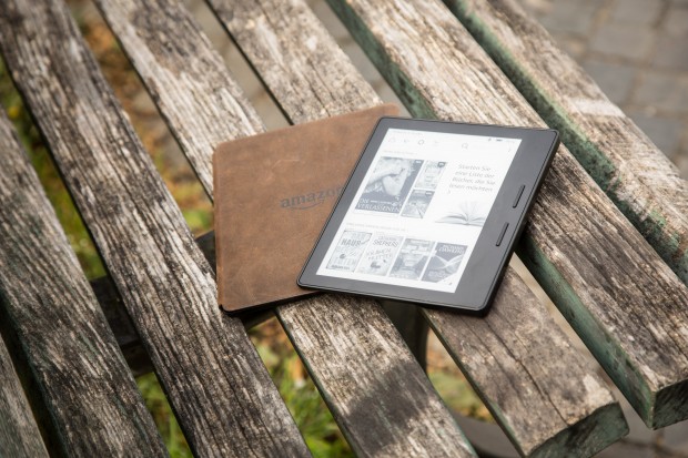 Amazons Kindle Oasis wird mit Akkupack ausgeliefert. (Bild: Martin Wolf/Golem.de)