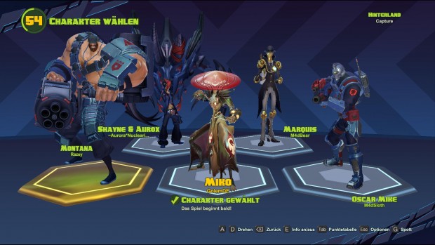 Grundsätzlich spielen zwei Teams aus je fünf Spielern gegeneinander. (Screenshot: Golem.de)