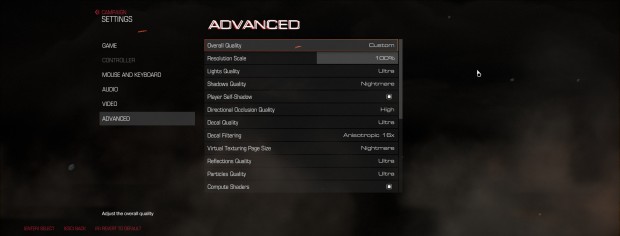 Erweitertes Grafikmenü von Doom (Screenshot: Marc Sauter/Golem.de)