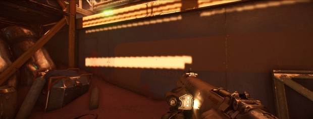 Doom in 21:9 mit Nightmare-Settings (Screenshot: Marc Sauter/Golem.de)