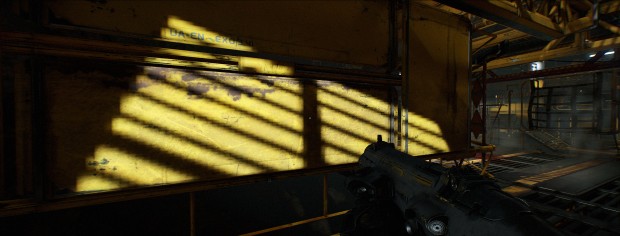 Doom in 21:9 mit Nightmare-Settings (Screenshot: Marc Sauter/Golem.de)