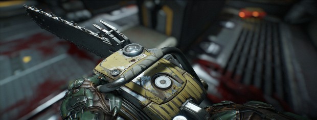 Doom in 21:9 mit Nightmare-Settings (Screenshot: Marc Sauter/Golem.de)