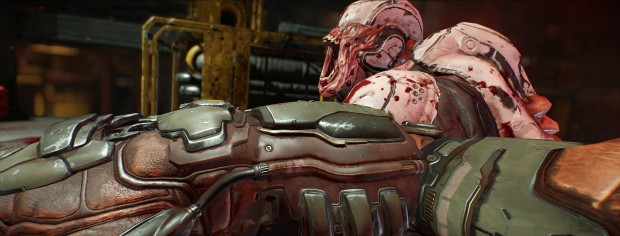 Doom in 21:9 mit Nightmare-Settings (Screenshot: Marc Sauter/Golem.de)