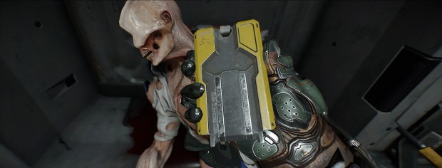 Doom in 21:9 mit Nightmare-Settings (Screenshot: Marc Sauter/Golem.de)