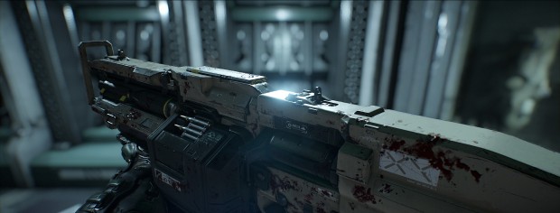 Doom in 21:9 mit Nightmare-Settings (Screenshot: Marc Sauter/Golem.de)