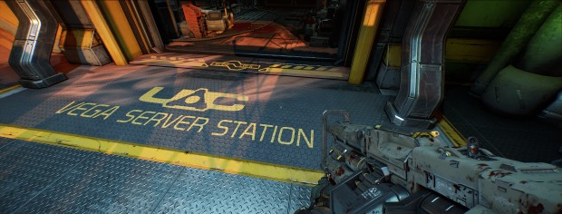 Doom in 21:9 mit Nightmare-Settings (Screenshot: Marc Sauter/Golem.de)