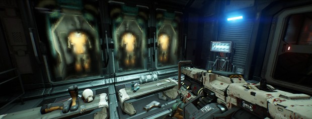 Doom in 21:9 mit Nightmare-Settings (Screenshot: Marc Sauter/Golem.de)