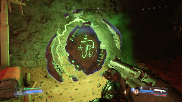 An Runensteinen können wir in Speziallevels mit Zusatzaufgaben springen. (Screenshot: Golem.de)