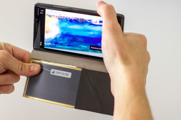 Das Flexcase-Cover im Einsatz (Bild: Media Interaction Lab)