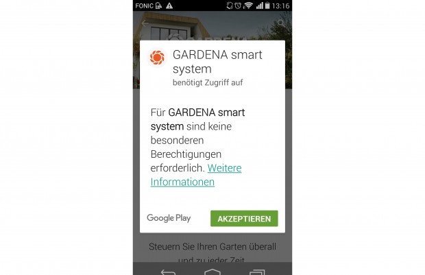Einen solchen Hinweis sieht man bei der Installation einer App nur selten. (Screenshot: Golem.de)