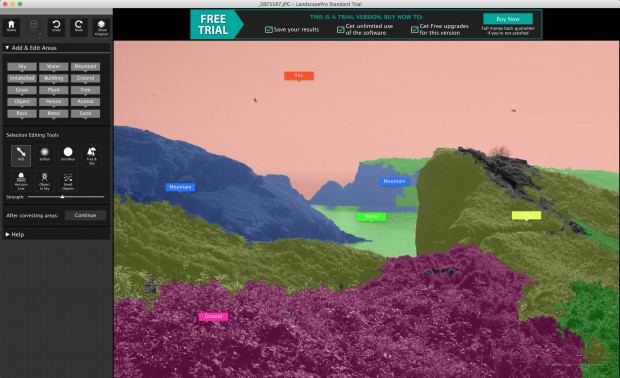 Maskenerstellung bei LandscapePro (Bild: Andreas Donath)