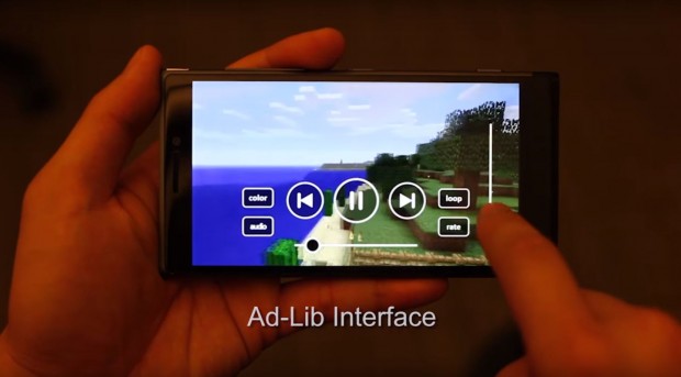 So lassen sich etwa bei einem Videoplayer die Bedienelemente einblenden. (Bild: Microsoft/Screenshot: Golem.de)