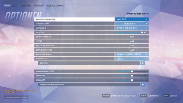 PC-Spieler können die Grafik im Detail an ihren Rechner anpassen. (Screenshot: Golem.de)