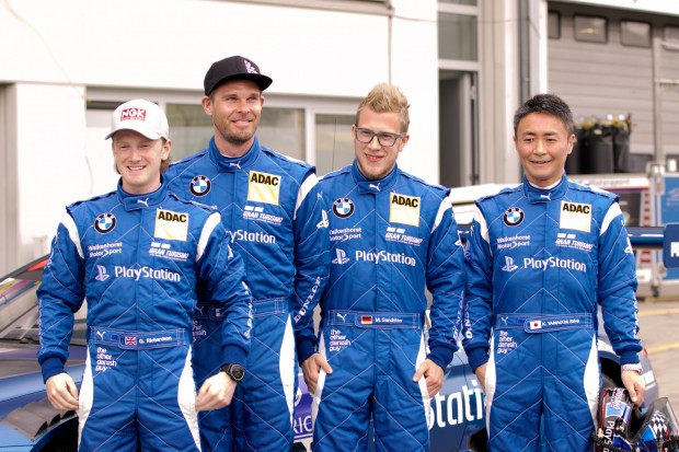 Kazunori Yamauchi (rechts) mit dem Rest vom Team Walkenhorst Motorsport (Foto: Michael Wieczorek/Golem.de)