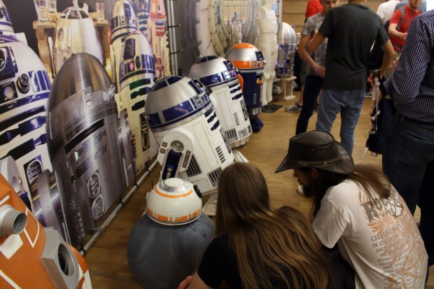 Die R2D2-Modelle waren ein Besuchermagnet. (Foto: Alexander Merz/Golem.de)