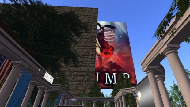 Am Ende unseres Besuchs war von dem Trump-Bild nichts mehr zu sehen. (Screenshot: Zeit Online)