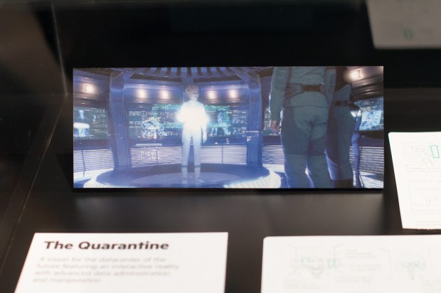 In The Quarantine wird das HPE-Logo Teil des Betriebssystems. (Foto: Andreas Sebayang/Golem.de)