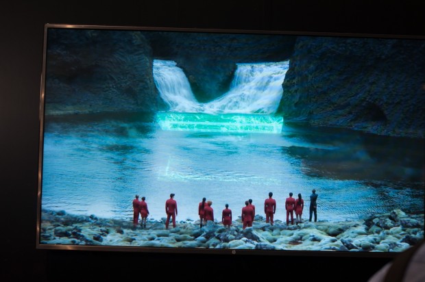 HPE-Logo im Star-Trek-Universum. Diese Szene gehört aber nicht zum Film. (Foto: Andreas Sebayang/Golem.de)