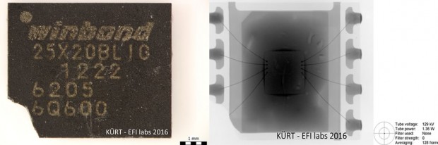 Eines von acht Kontaktpads fehlt. (Bild: Kürt)